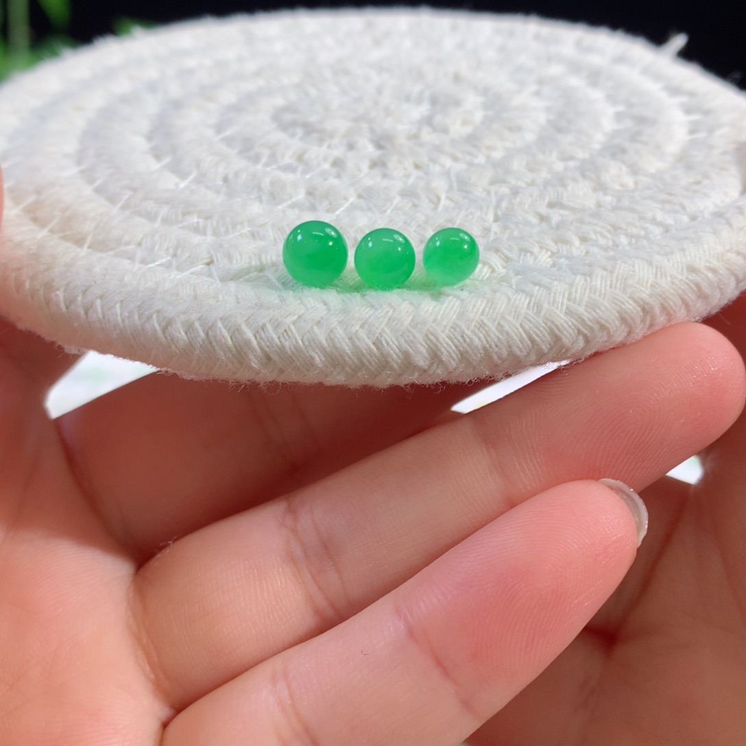 未镶嵌手串翡翠阳绿珠珠