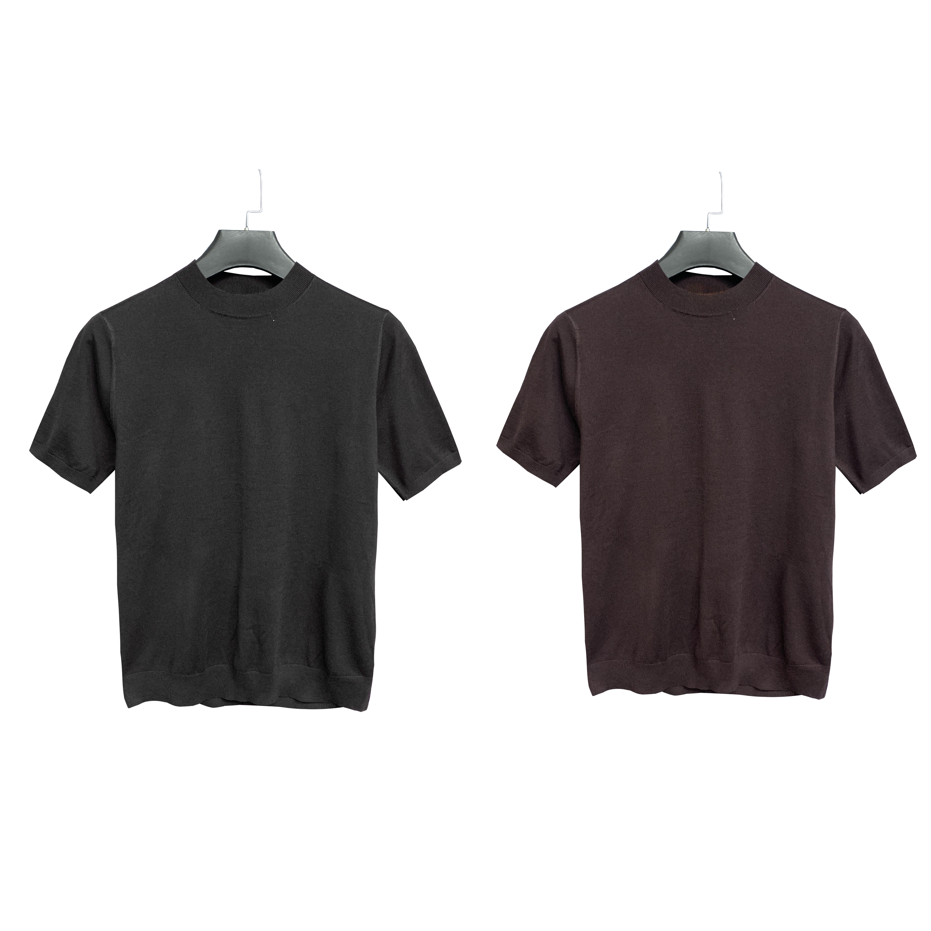 【质感神器】羊毛+桑蚕丝圆领男士春秋冬保暖百搭薄款短袖毛衣40101