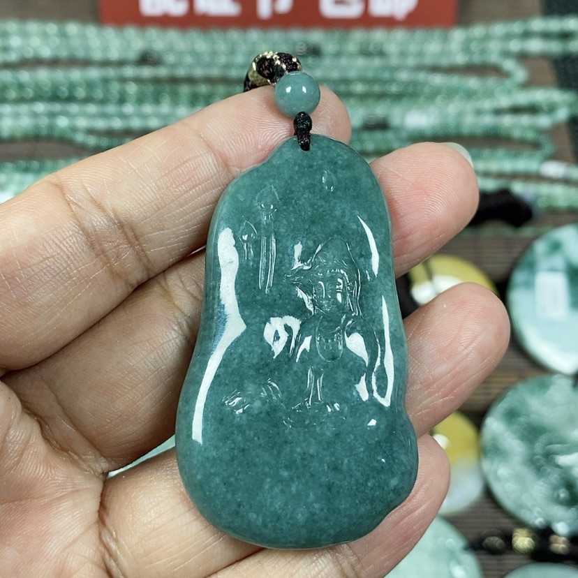 【闪购商品】翡翠颈饰未镶嵌玉吊坠翡翠玉随性自在观音