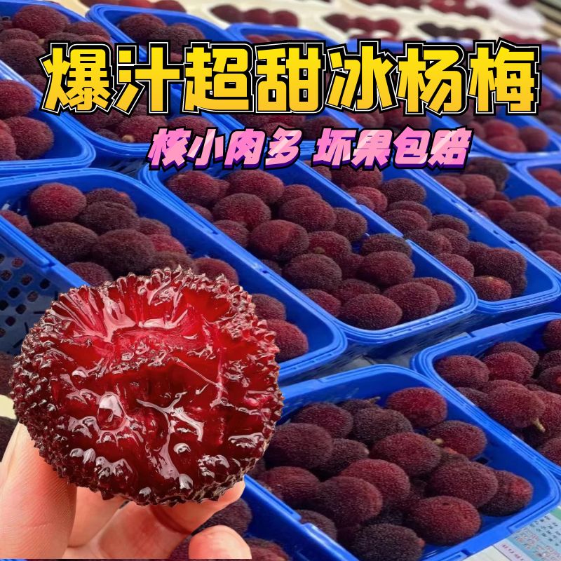 新鲜日期冰杨梅冷冻冰爽杨梅冰冻非仙居冰冻杨梅泡酒整箱冷链包邮