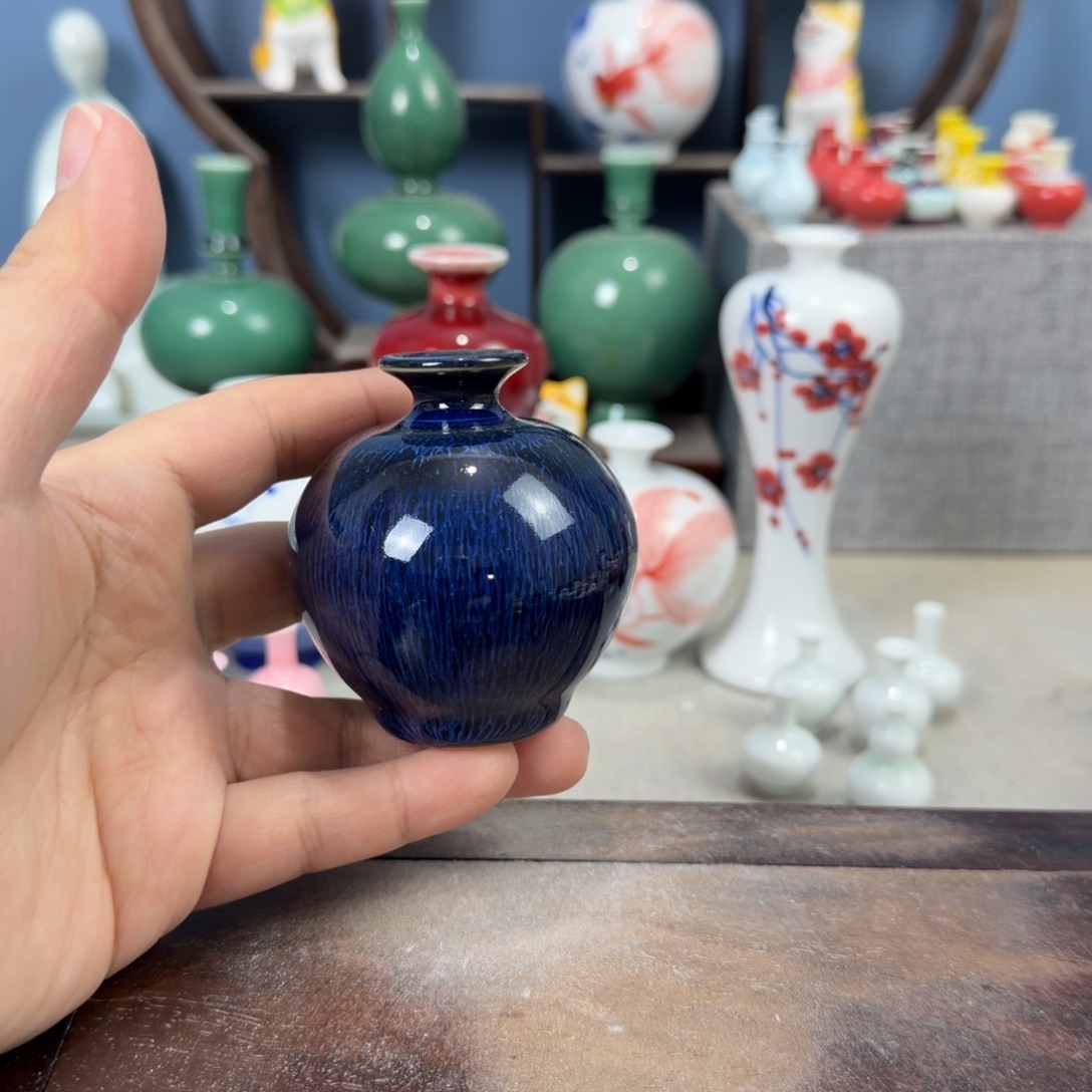 陶瓷手工小花器摆件