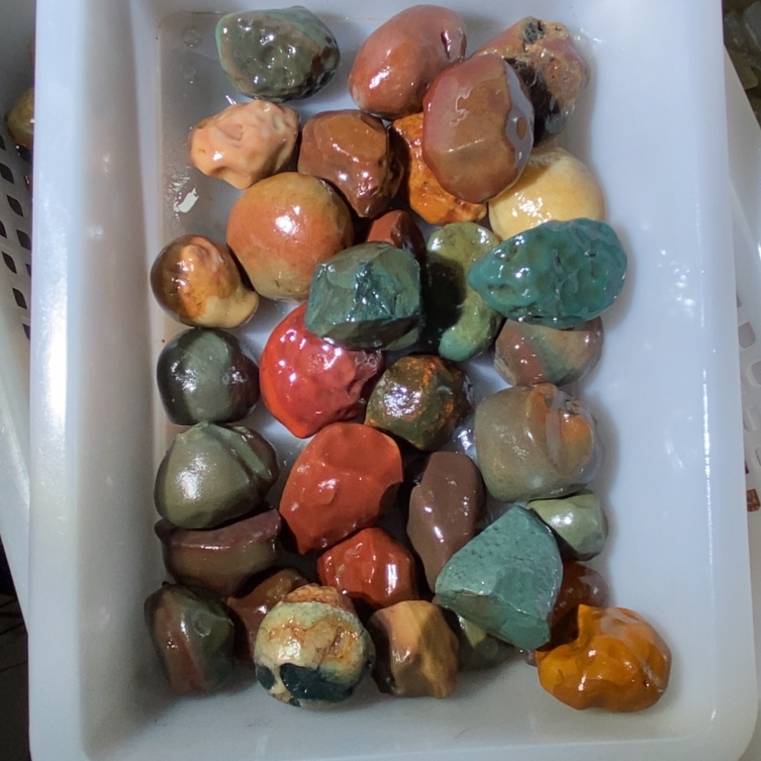 台***奇阿拉善彩圆球鱼缸石