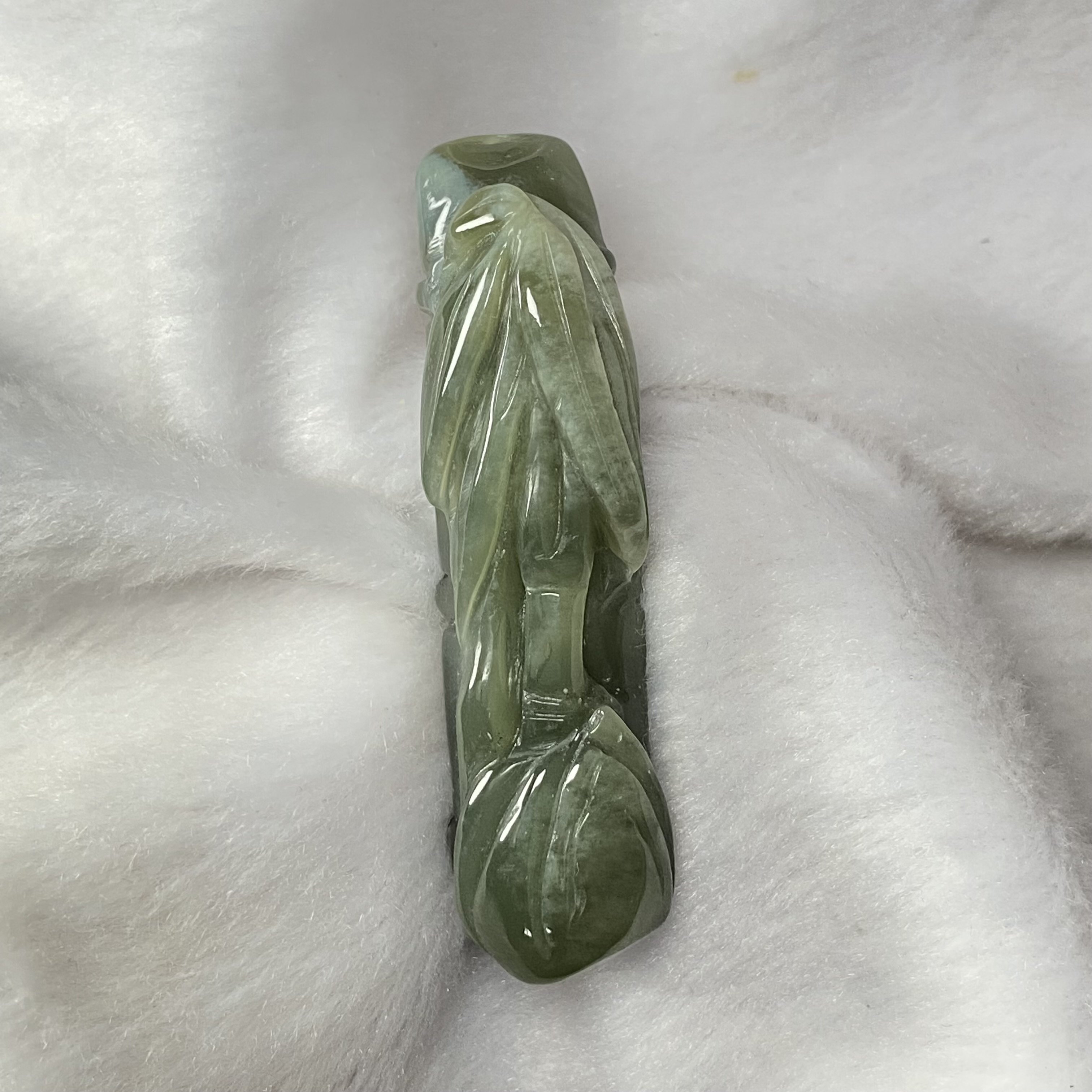和田玉竹节吊坠挂件