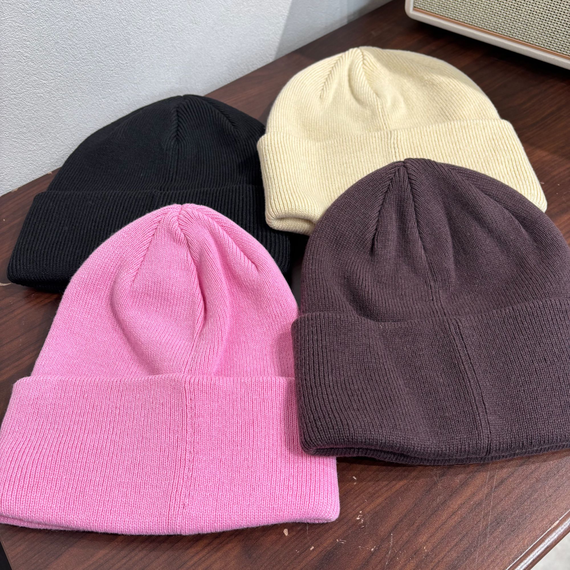 CMZ3519 美国客人订单 四色压印户外毛线帽