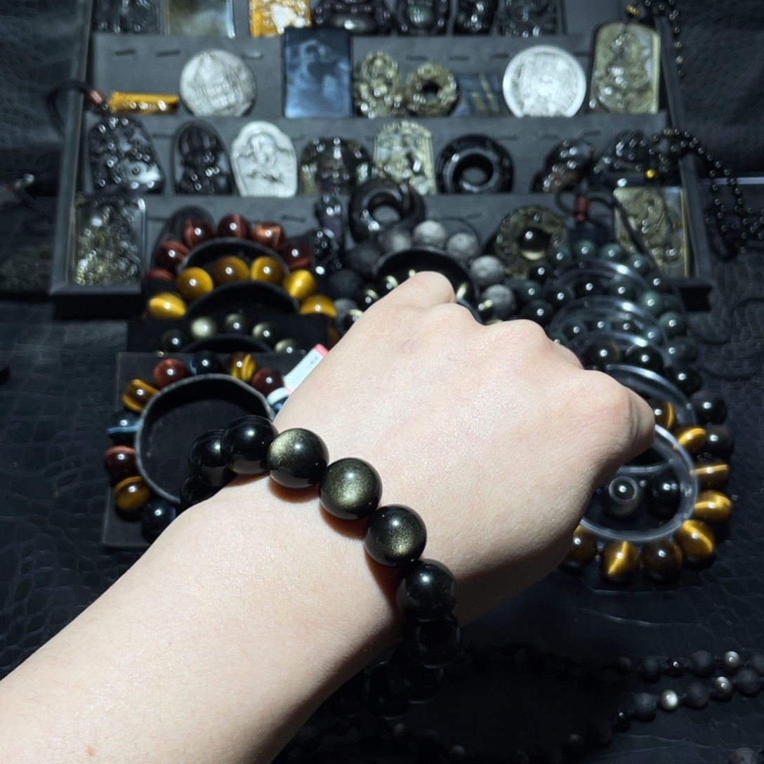 黑曜岩珠宝奇石未镶嵌牧*