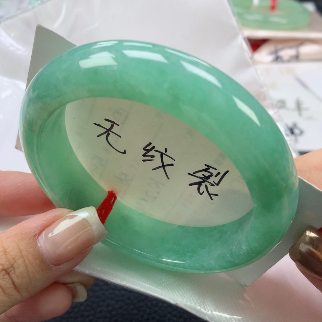 翡翠手镯未镶嵌缅甸天然翡翠手镯A货59正