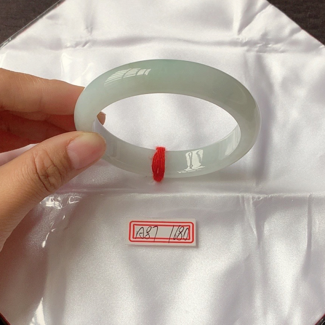 伊奕翡翠天然缅甸翡翠Ａ货A87 57➕圈口