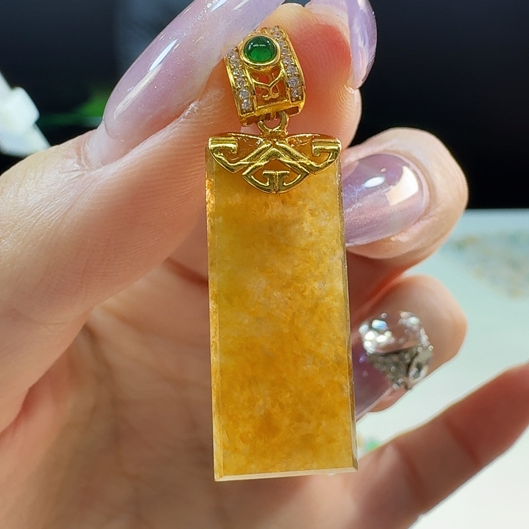 翡翠银S925镶嵌颈饰925镶嵌