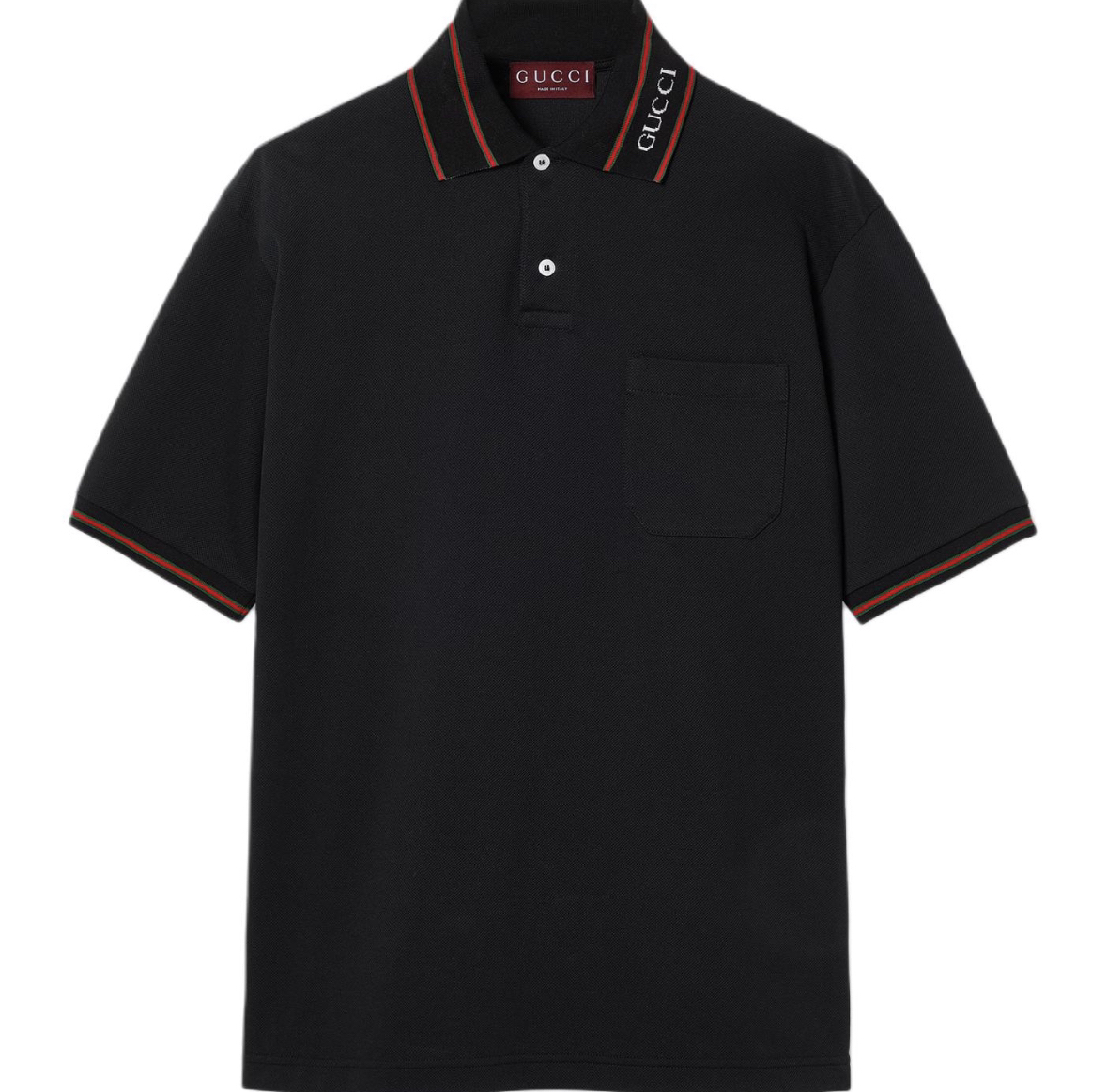 未使用 GUCCI/古驰 Lido 字母刺绣直筒短袖Polo衫