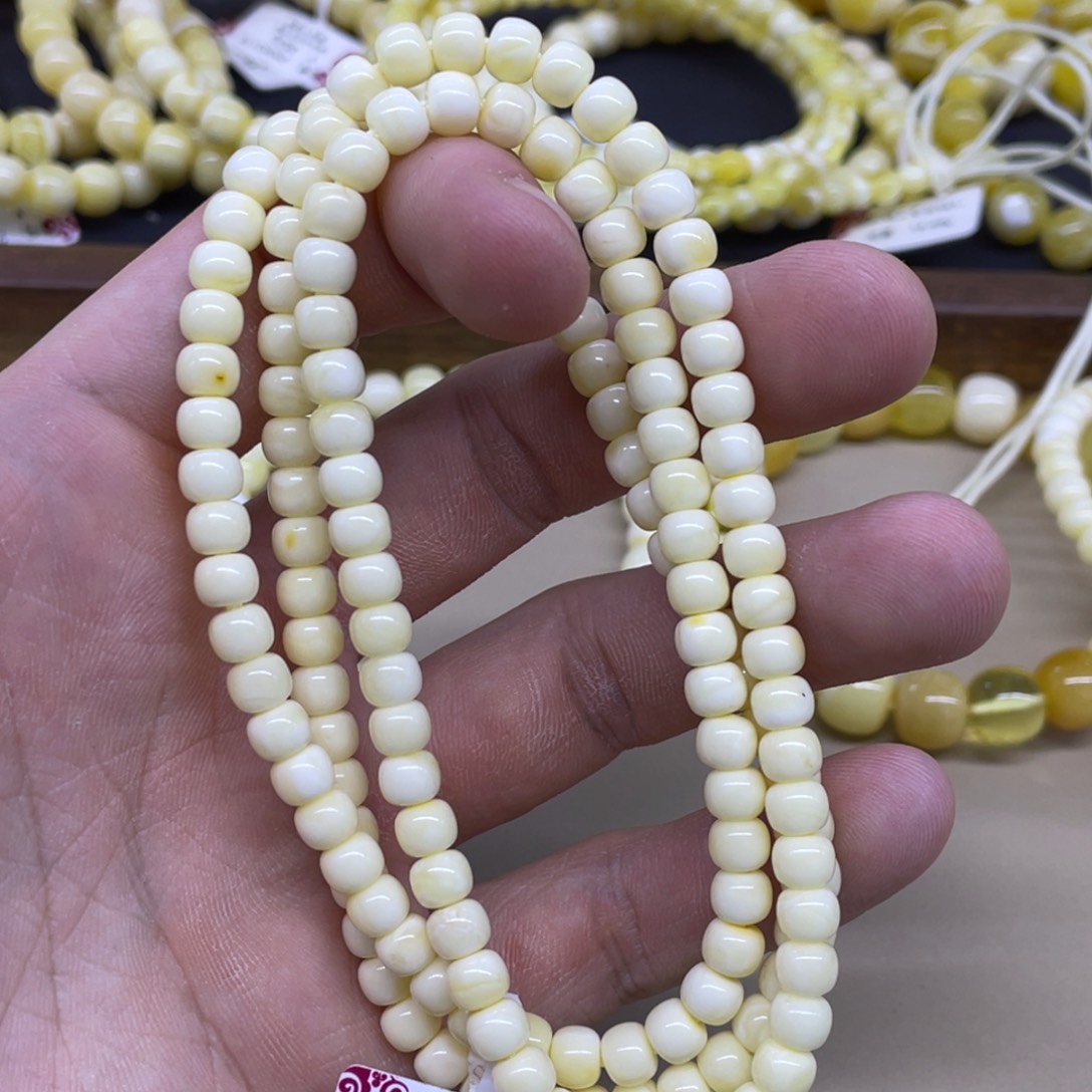 琥珀未镶嵌颈饰精工老型108