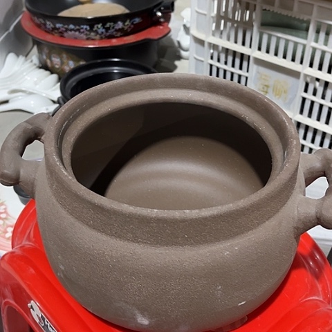 微瑕，明火，口径19高14变形无盖，3L把子有裂痕