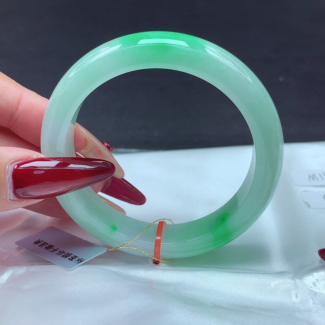 未镶嵌手镯翡翠55圈776