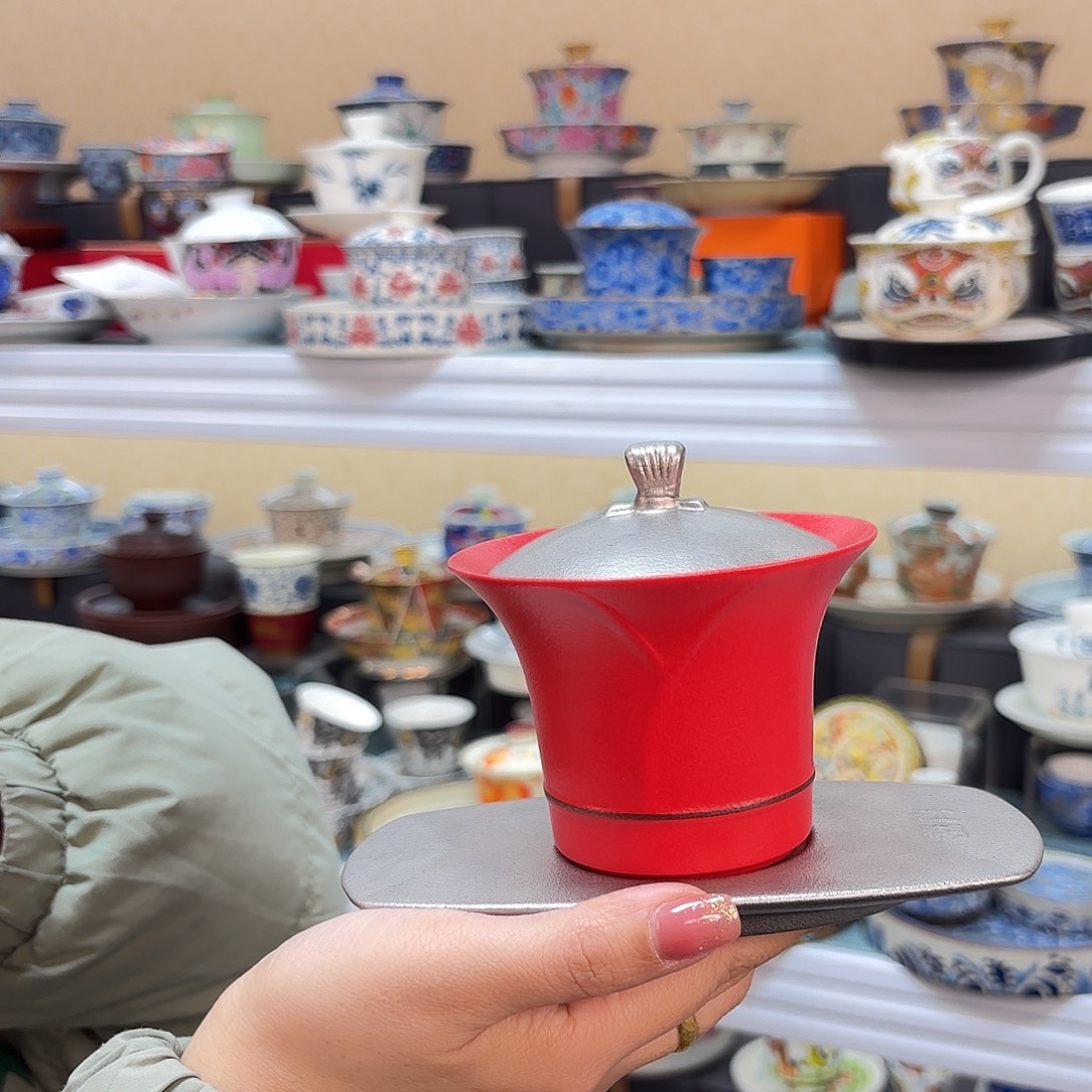 盖碗里的水煮开后放