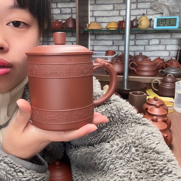 紫砂茶壶盖杯 微瑕
