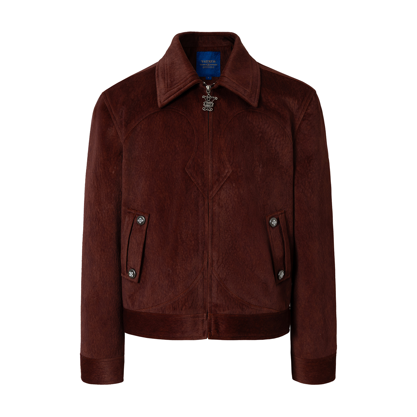 限量【赤兔】YADcrew亚德鲁马年限定仿马毛特殊丝绒肌理感夹克外套