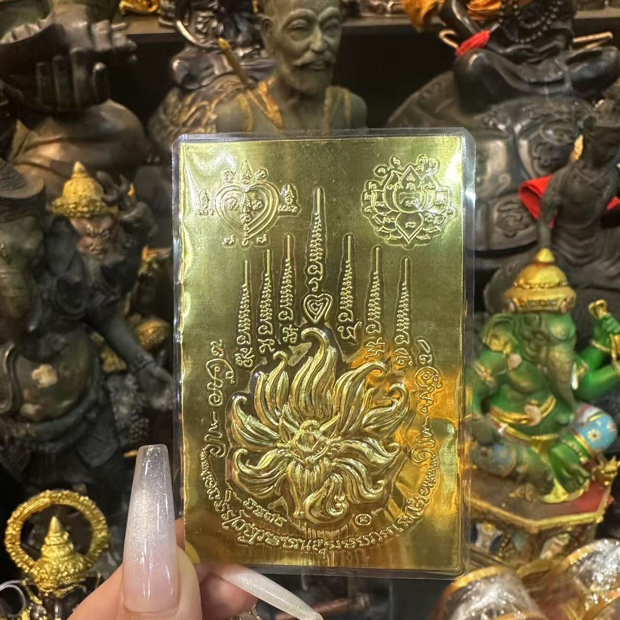 泰国风格手机卡片，可放置车内，钱包，手机，店铺，住宅