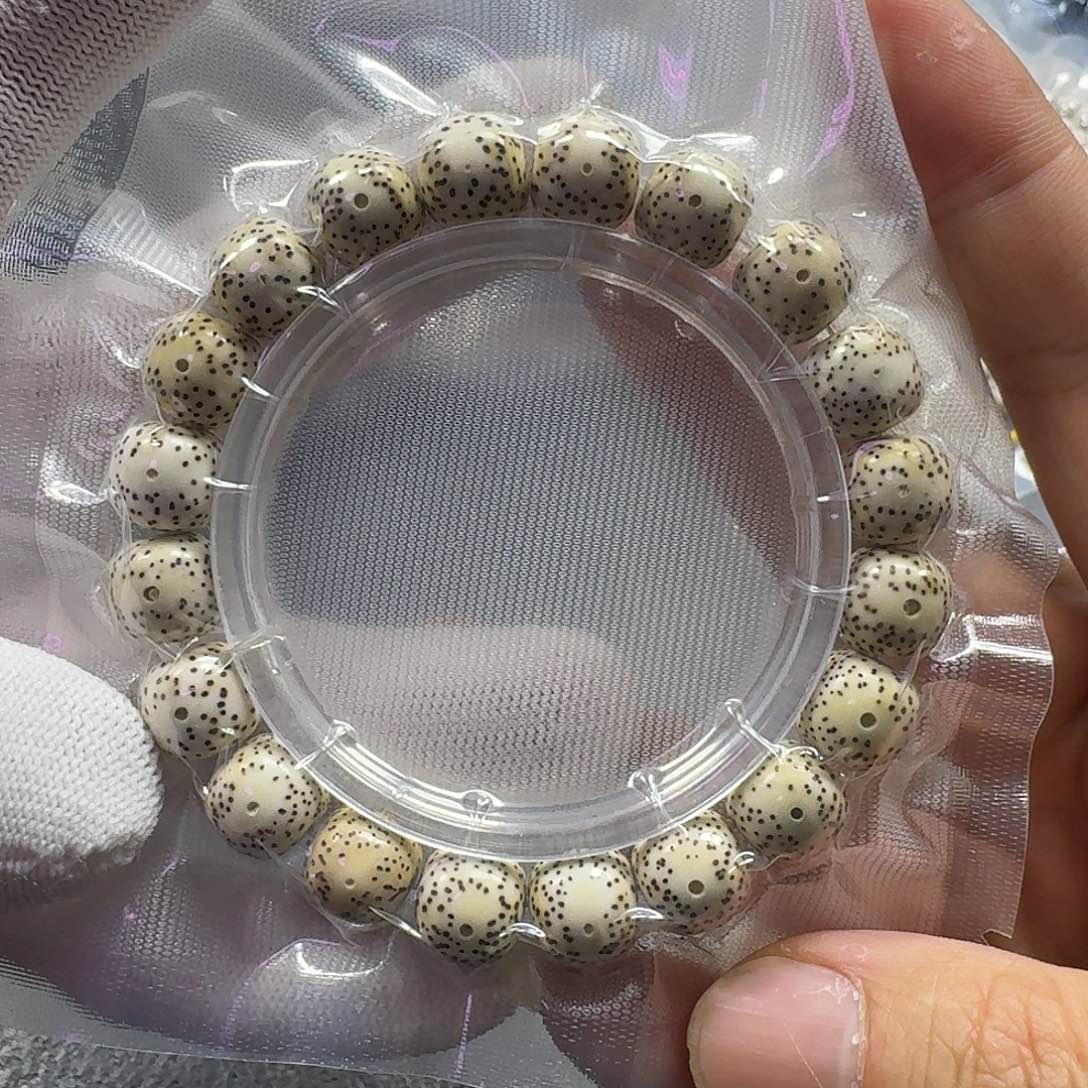 星月菩提手串星月菩提12mm原生态（氧化走色）