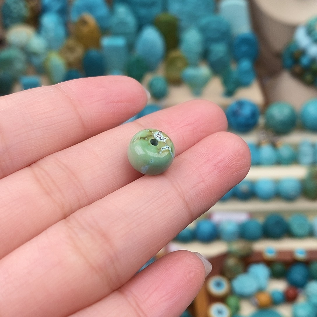 绿松石珠宝奇石未镶嵌9.8