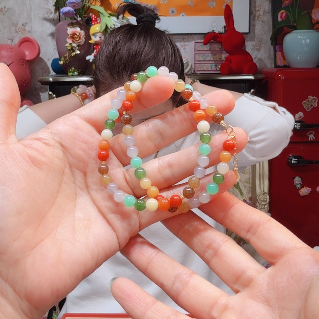 和田玉手饰18K金镶嵌项链