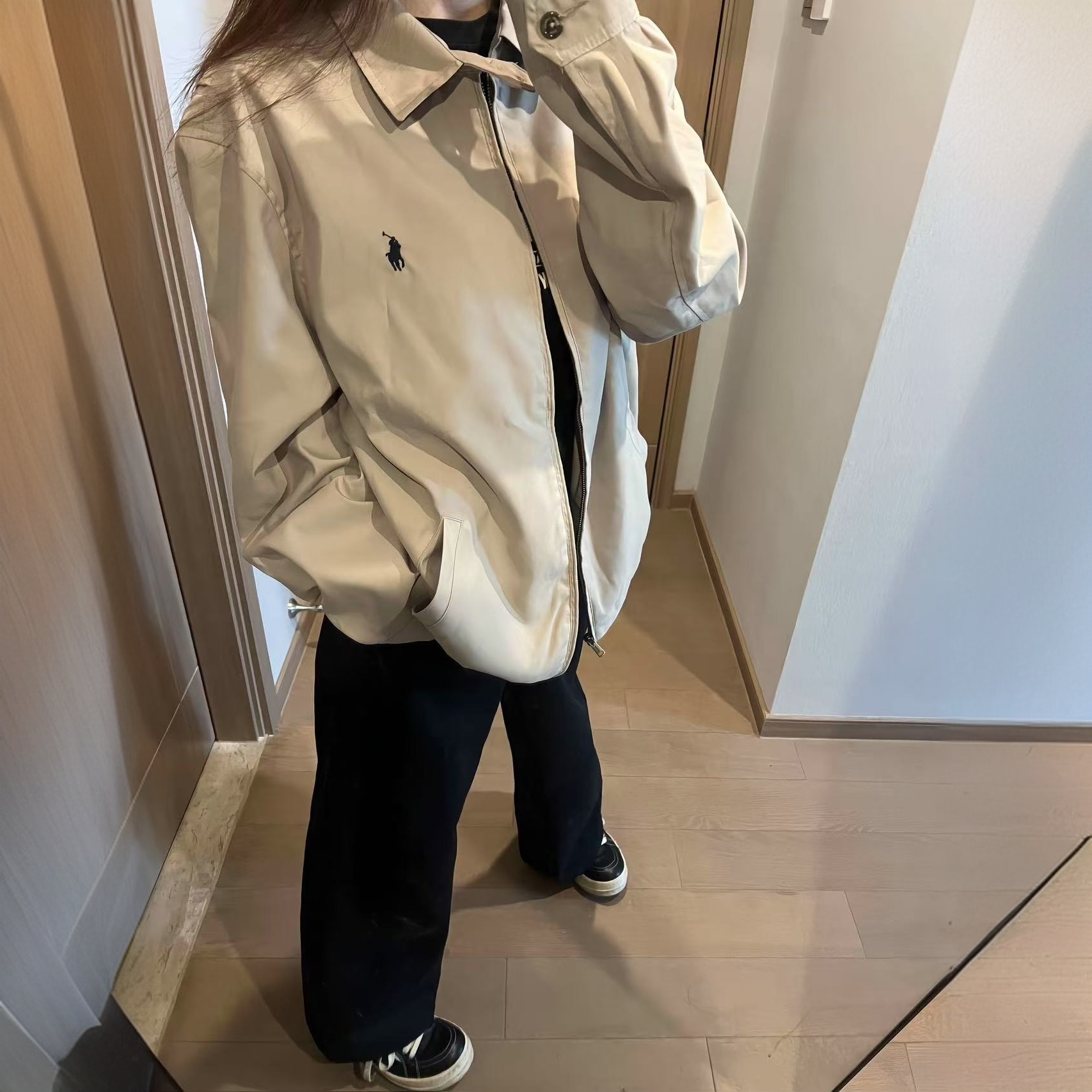 （小马正确版本）穿搭春季哈灵顿休闲工装外套刺绣夹克翻领情侣男女