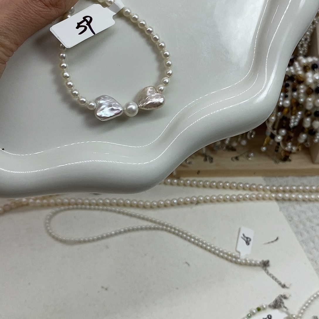 银S925镶嵌淡水珍珠耳饰