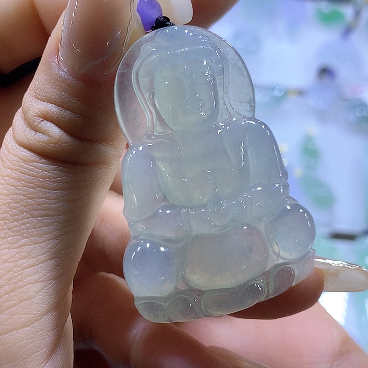 翡翠颈饰未镶嵌天然翡翠A货吊坠