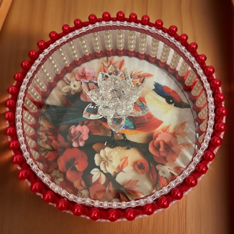 手工制作新年红糖果盒