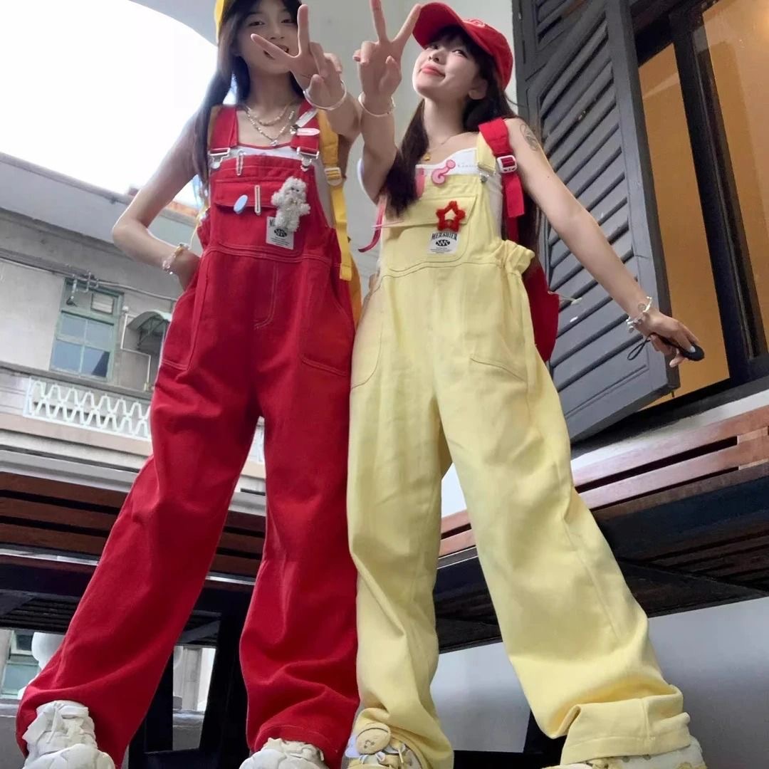 夏天背带裙背带裤
