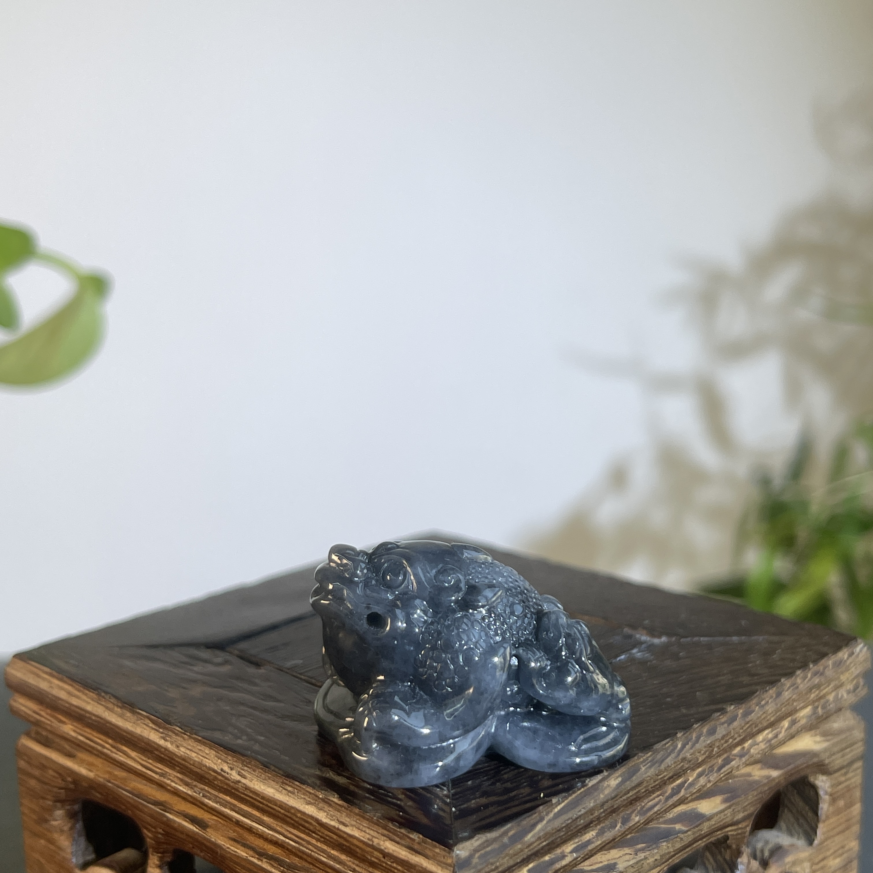 JTW08-53 天然缅甸A货翡翠  三脚金蟾