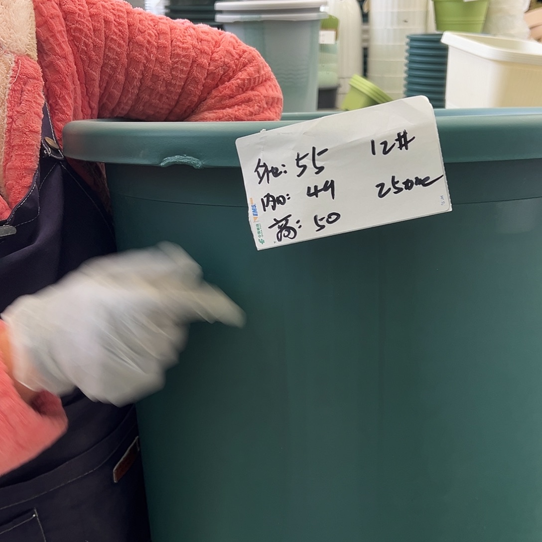 瑕疵四季盆12#墨绿色2个无托