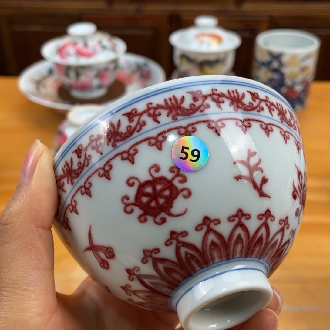 手绘现代茶具非古董