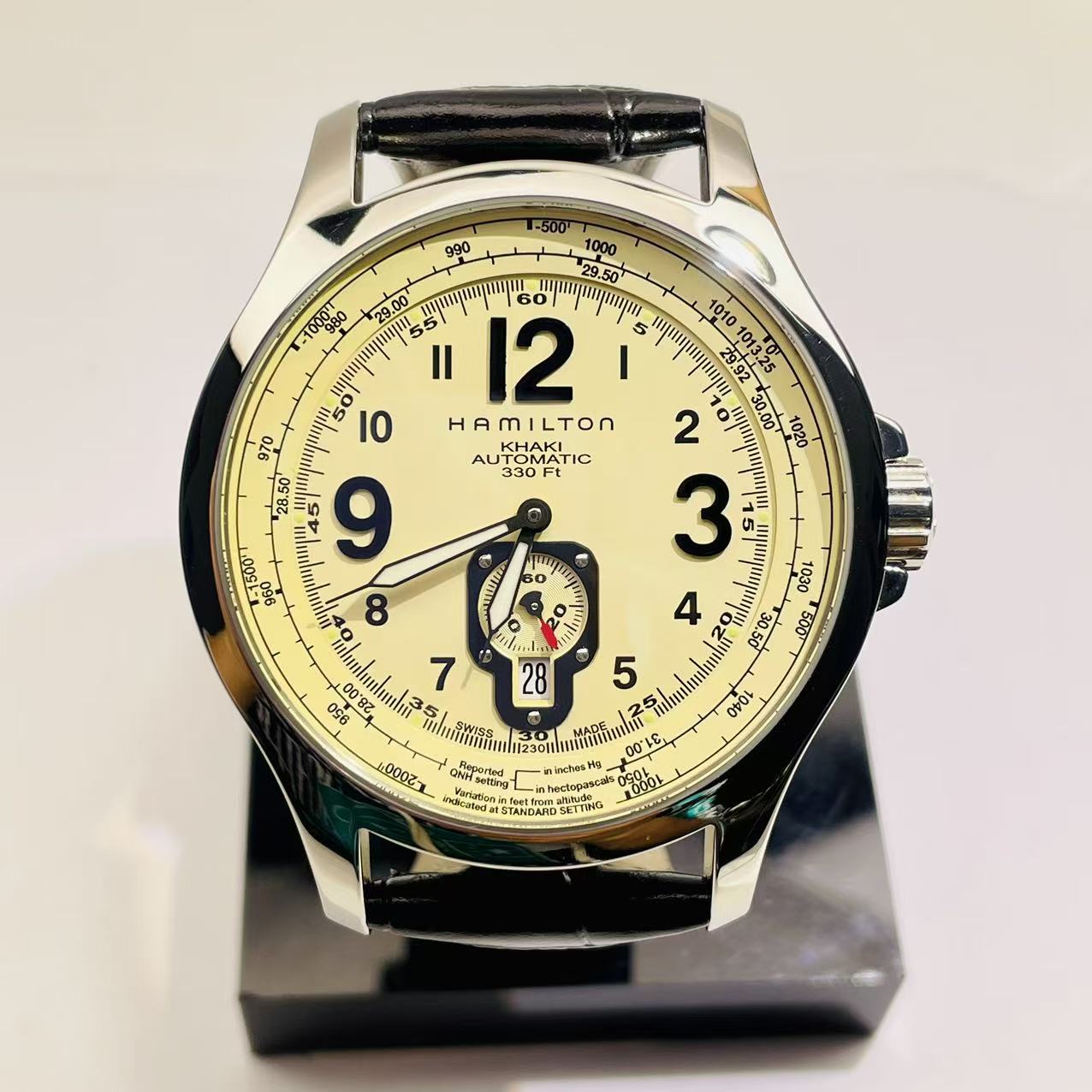 99新 Hamilton/汉米尔顿 卡其航空系列/自动机械/44mm/单表/3033