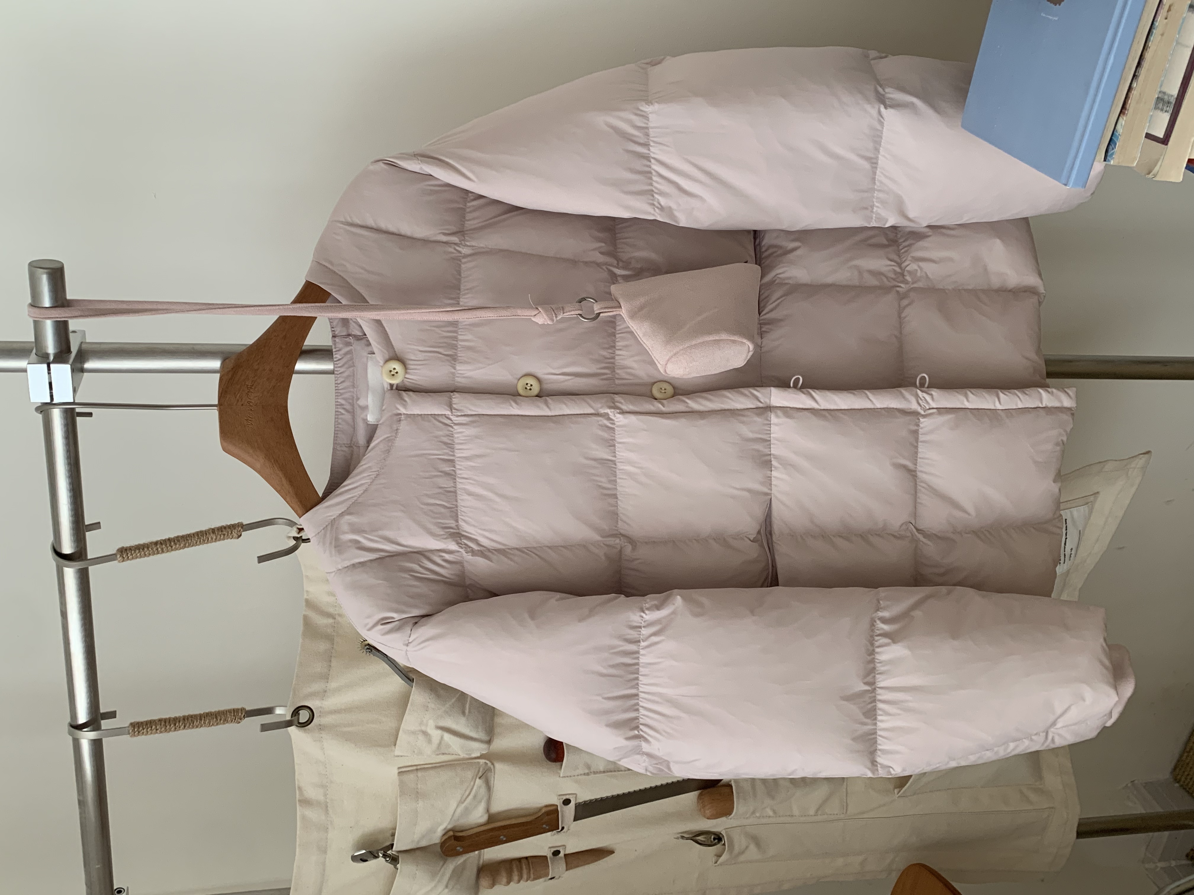 秋屿moment 冬季保暖百搭系扣羽绒服（配包包）