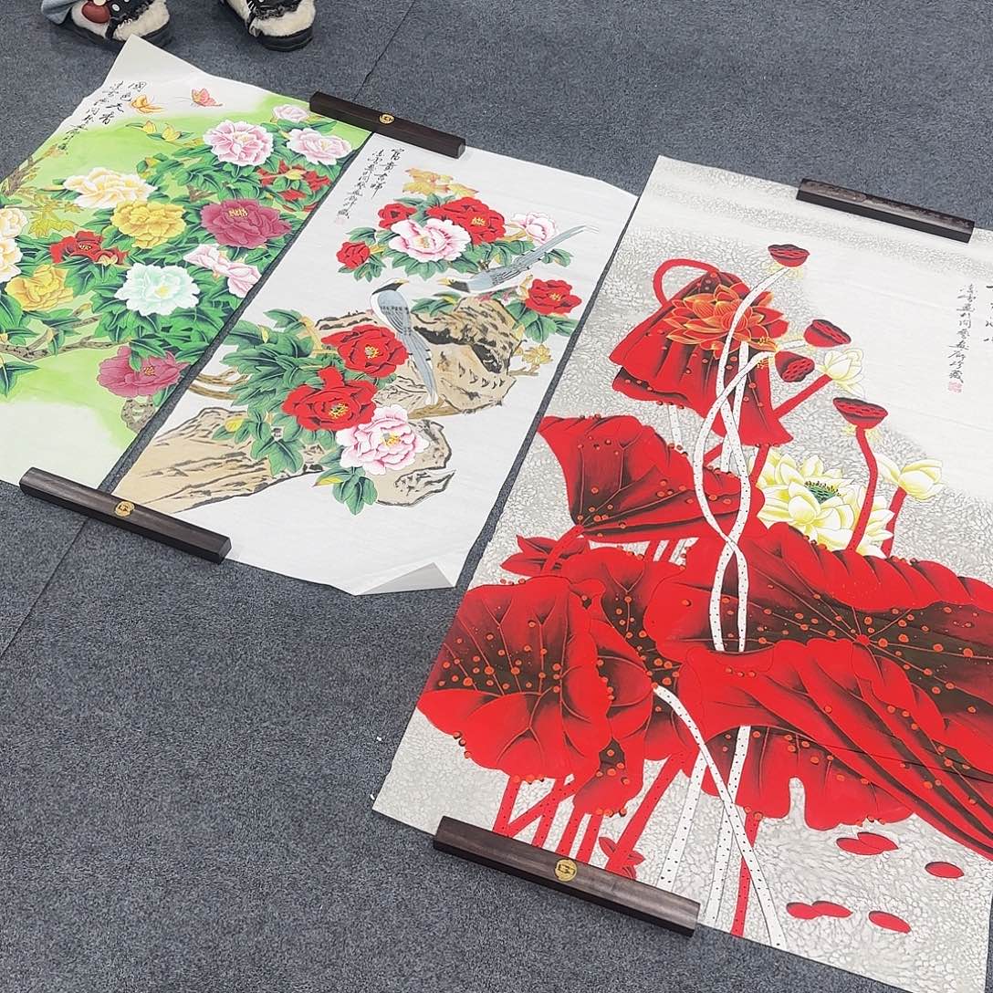 半***烟国画超级好看的一幅国画