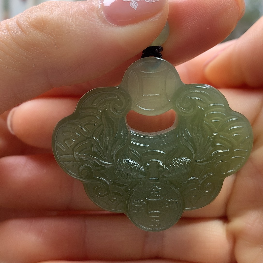 ಇ***࿐和田玉未镶嵌颈饰定制全珠链有节点