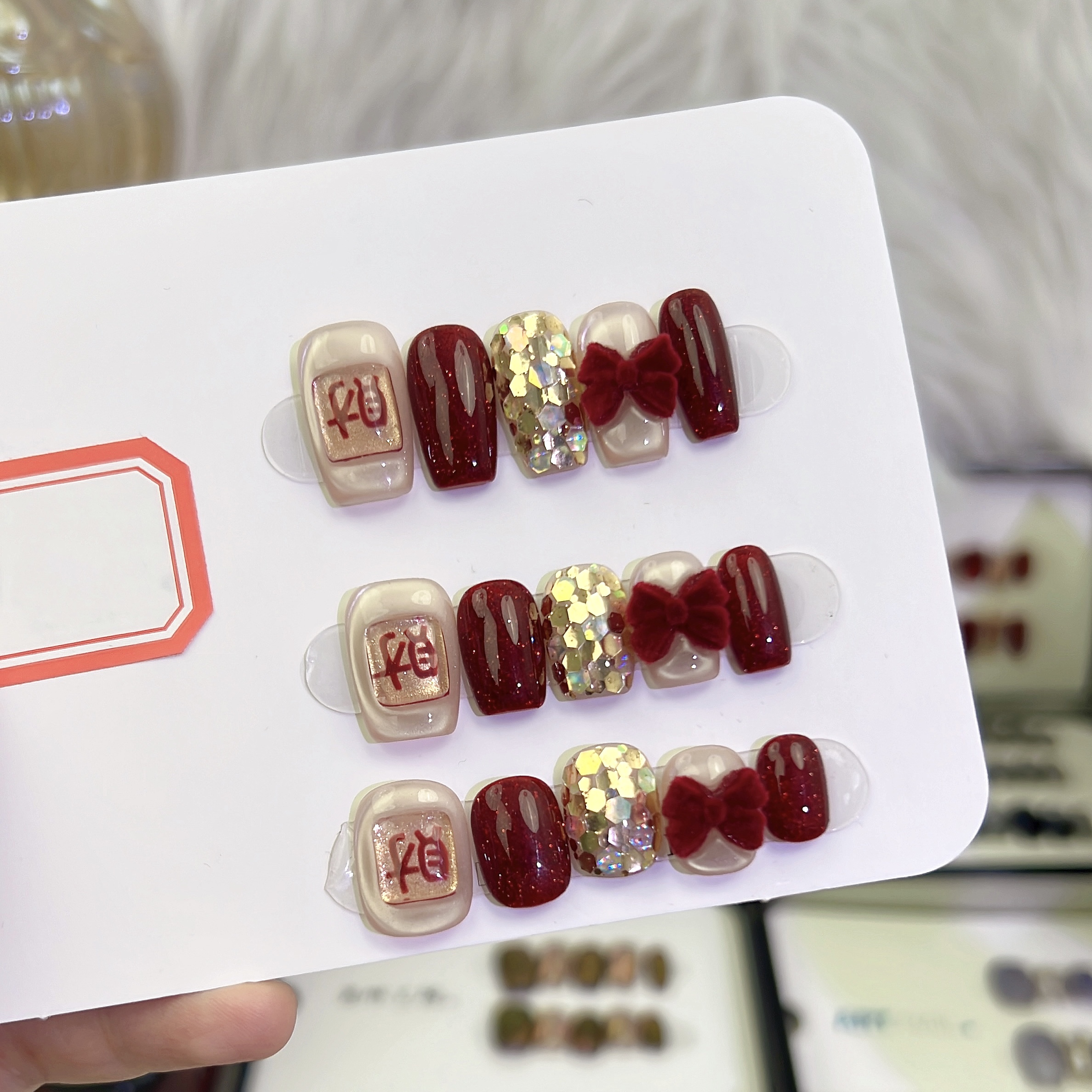 高货体验【发财】纯手工轻奢美甲穿戴甲片（送高级工具包套装）