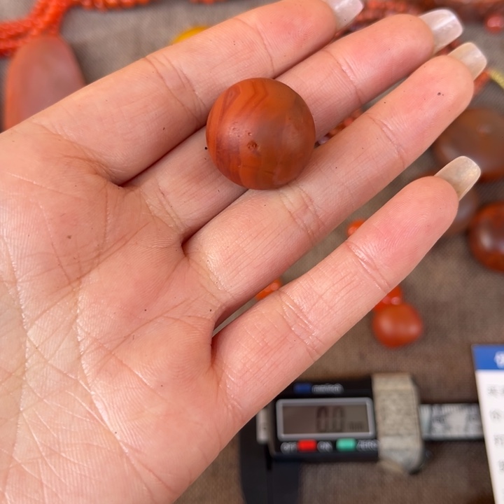 南红玛瑙珠子未镶嵌老**家