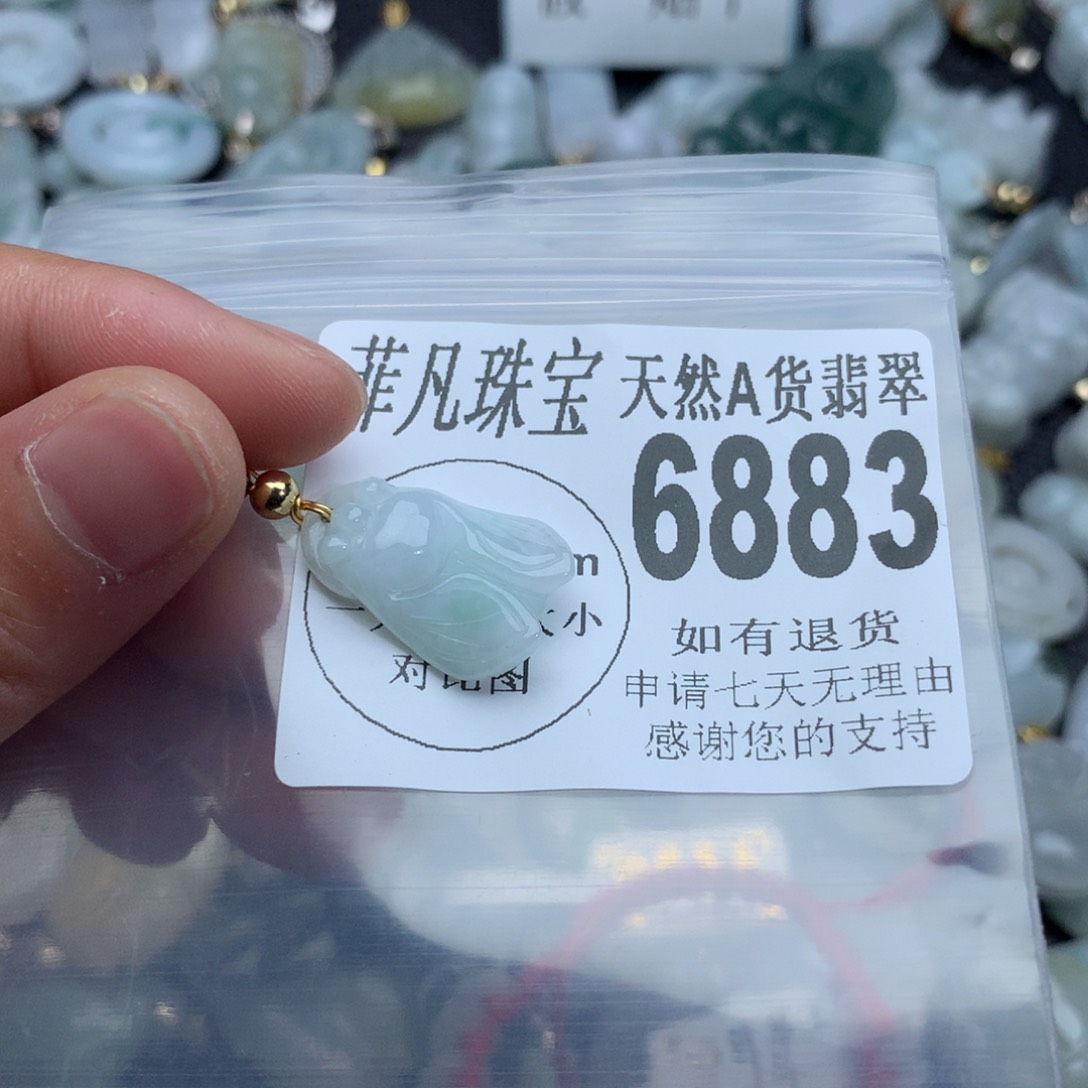 翡翠颈饰未镶嵌6883。