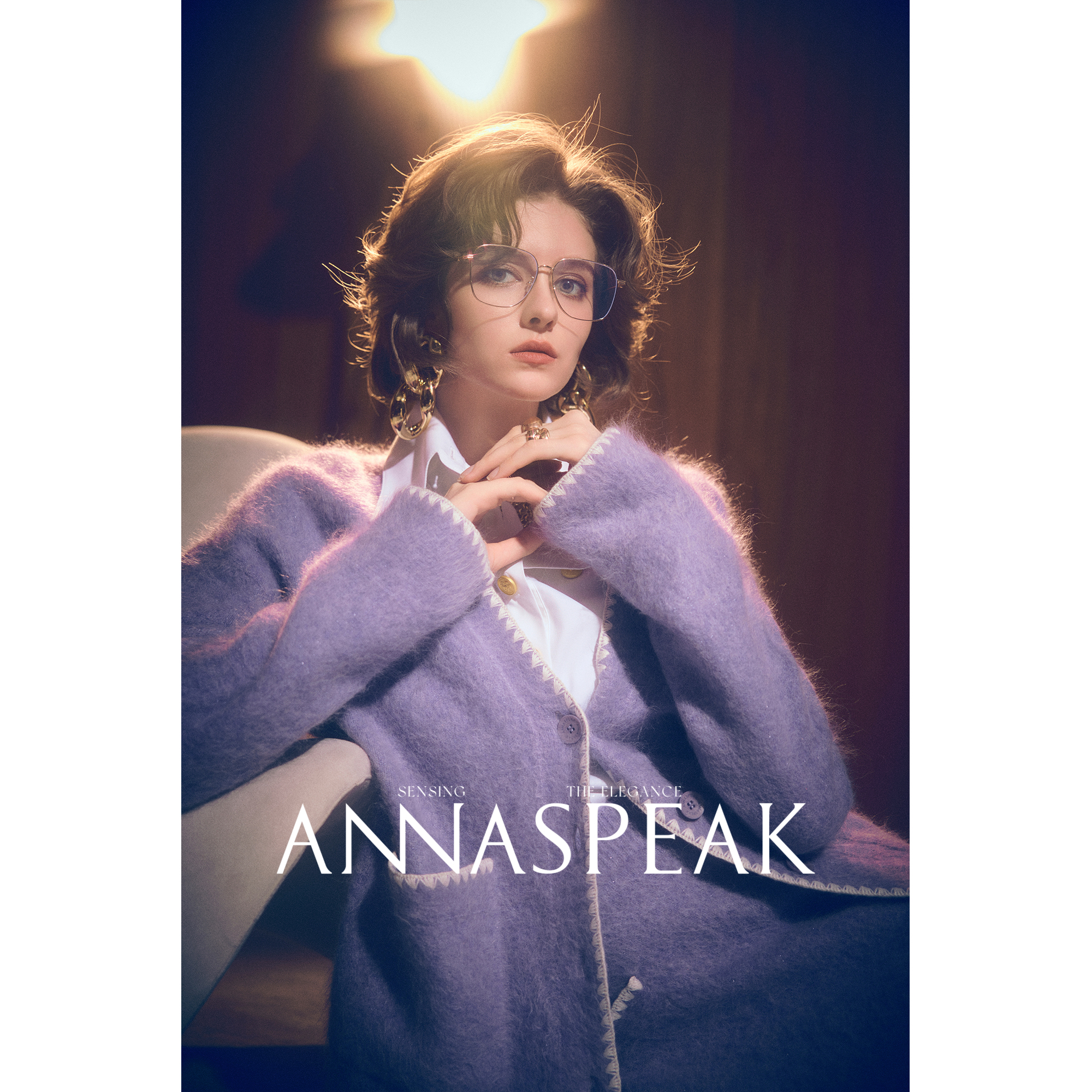 ANNASPEAK ROSSO红标安第斯系列alpaca贝壳绣羊驼毛针织开衫短裙