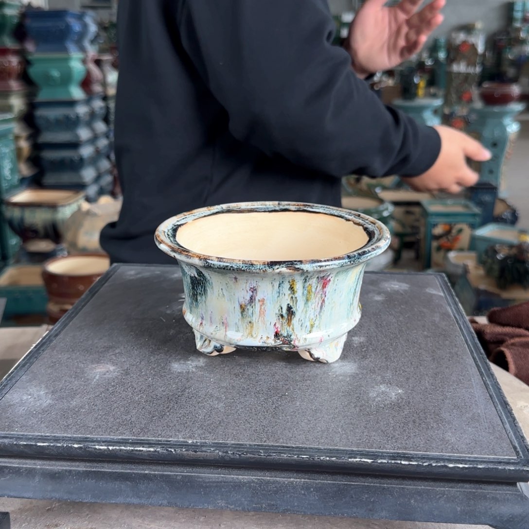 陶。一风堂石湾花盆 