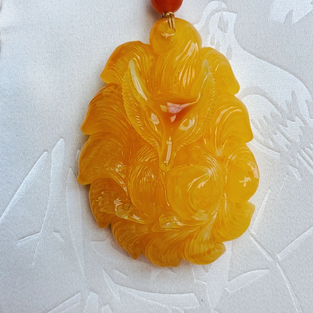 蜜蜡颈饰未镶嵌天然保真假一赔十5
