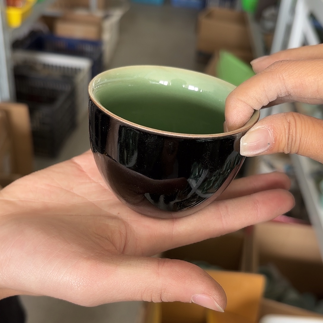 龙泉云间青瓷小米茶器
