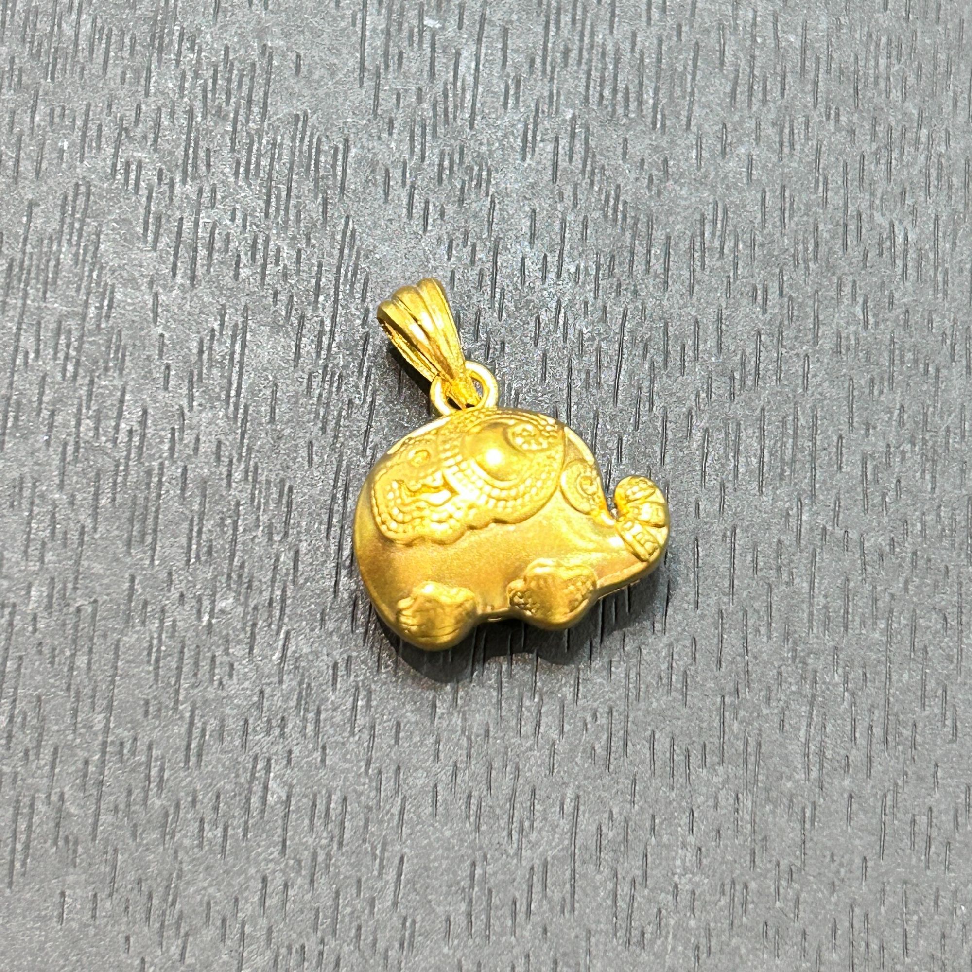 【销冠专享】足金999投资金攒黄金小象ZBHJD1229克重多退少补