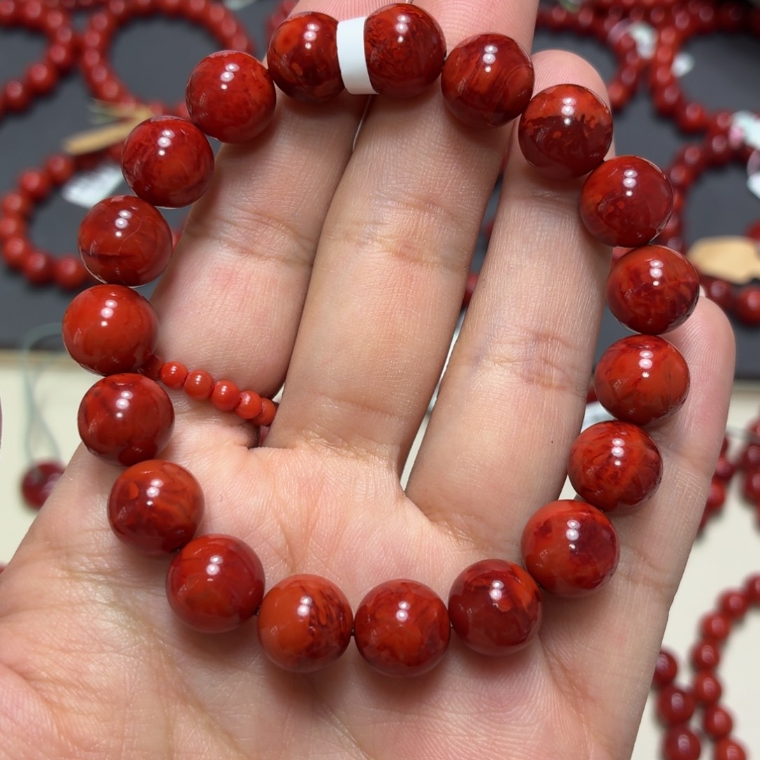 南红玛瑙未镶嵌玫锦满肉火焰10.2+手围16毕业