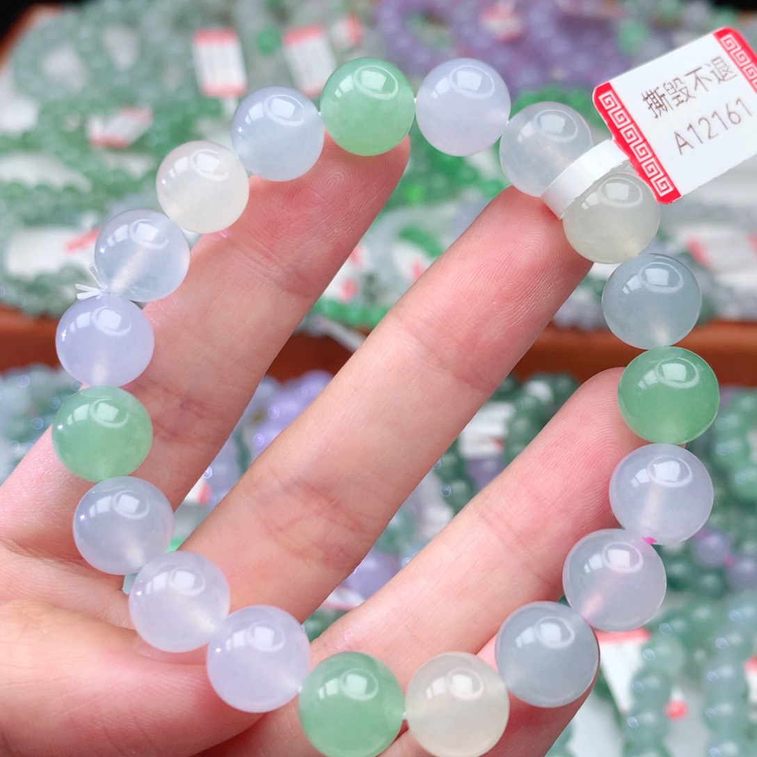 翡翠手链未镶嵌翡翠10mm