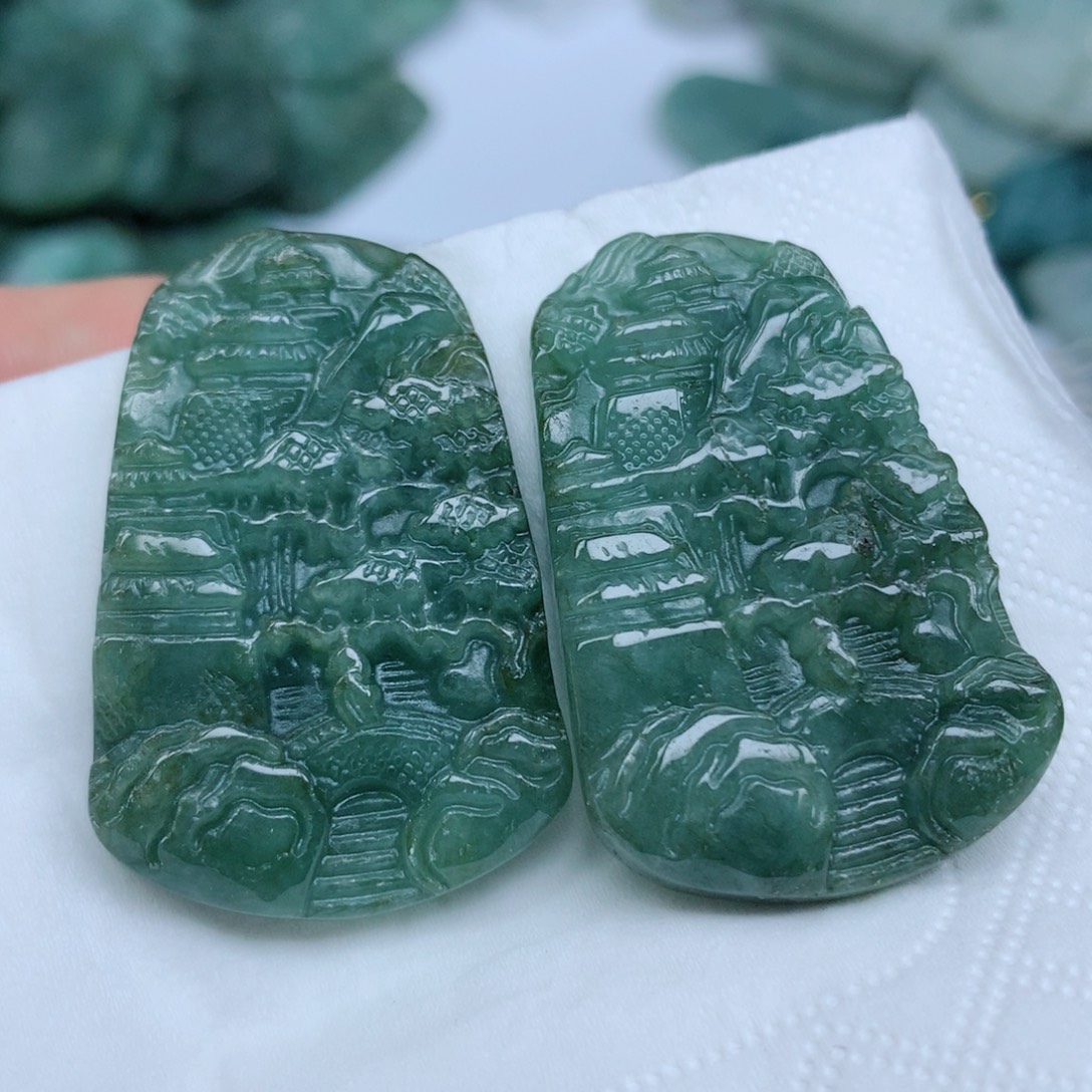 翡翠未镶嵌项链珠子珠