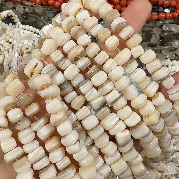 玛瑙/玉髓合金珠宝半成品2条随形方糖