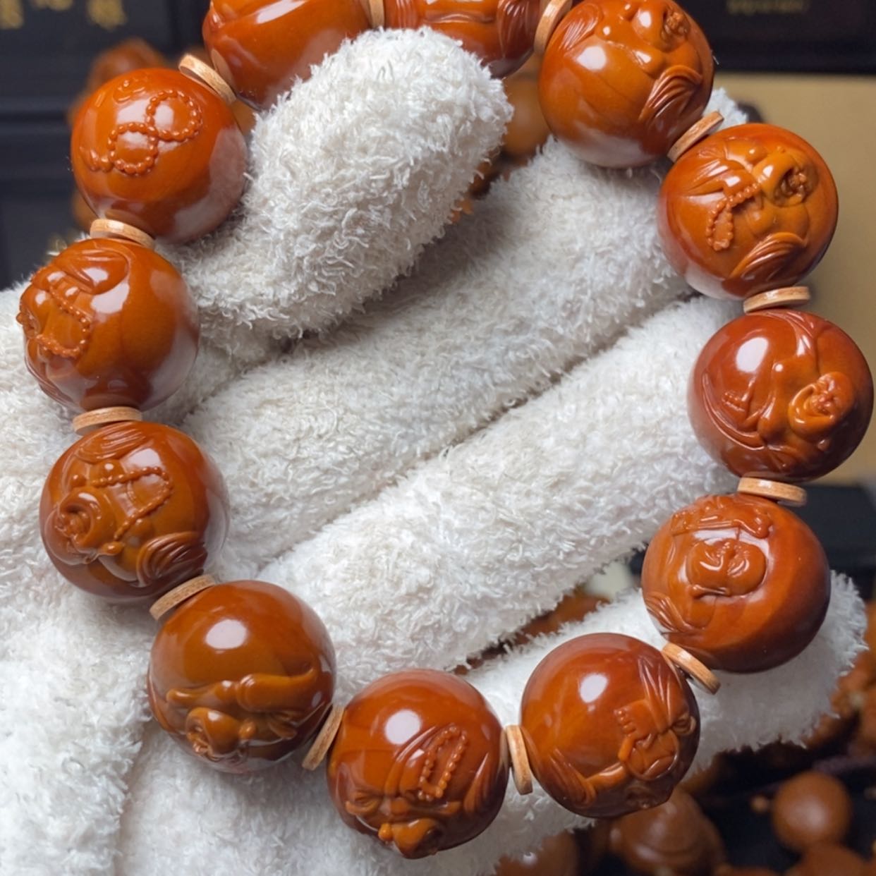 【闪购商品】橄榄核手串/手链哒***滴橄榄核雕工艺