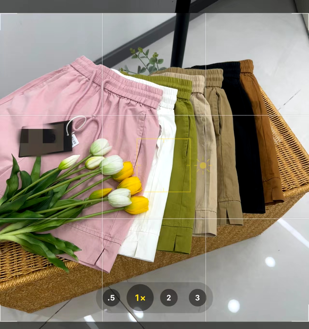 水洗棉彩色短裤 韩版休闲休闲裤夏季夏季薄款松紧腰