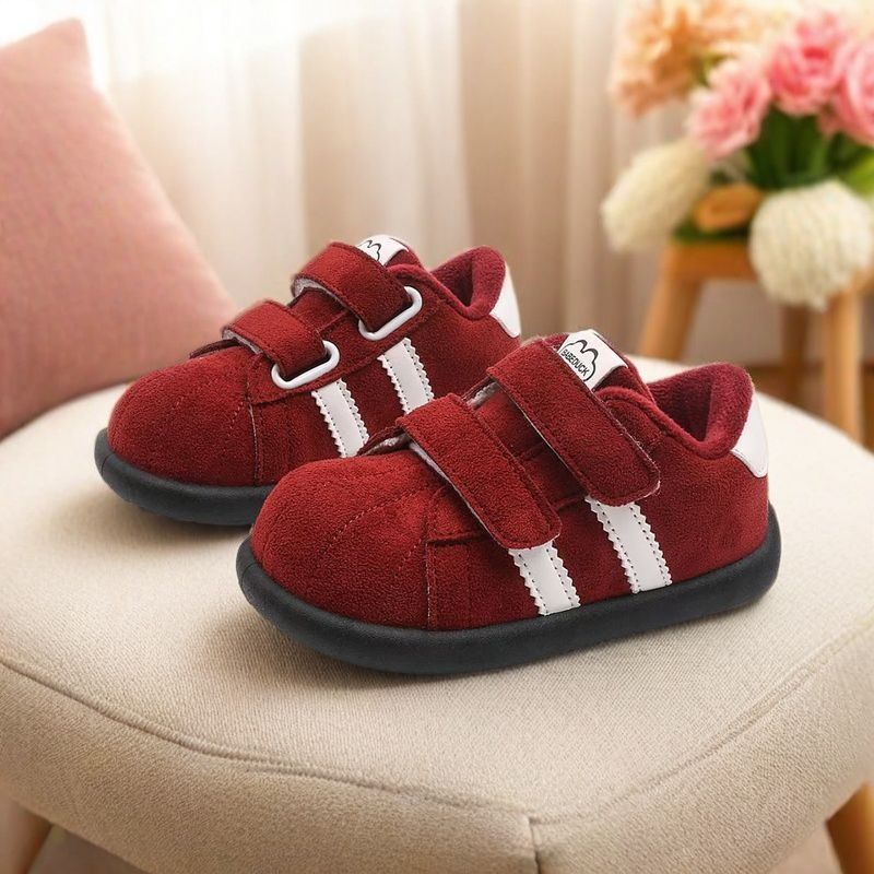 1-3岁男女宝宝加绒棉鞋板鞋秋冬季保暖学步鞋防滑软底婴儿机能鞋